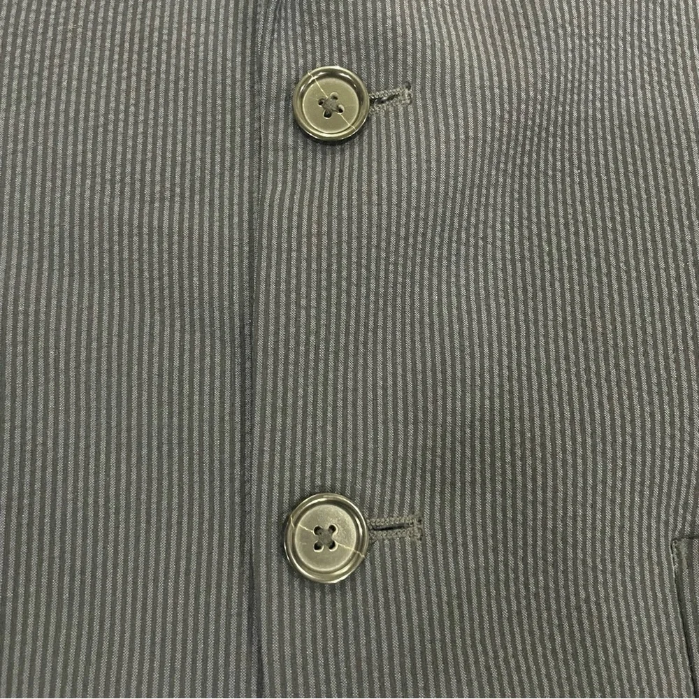 Banana Republic Blazer Mens 38 Regular Slim Fit Marzotto Wool Silk Jacket Stripe